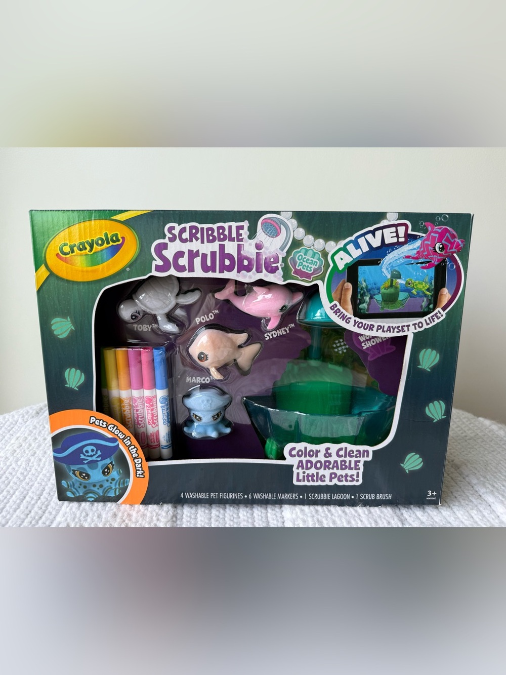 Crayola Scribble Scrubbie Ocean Pets Glow Lagoon